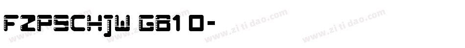 FZPSCHJW GB1 0字体转换